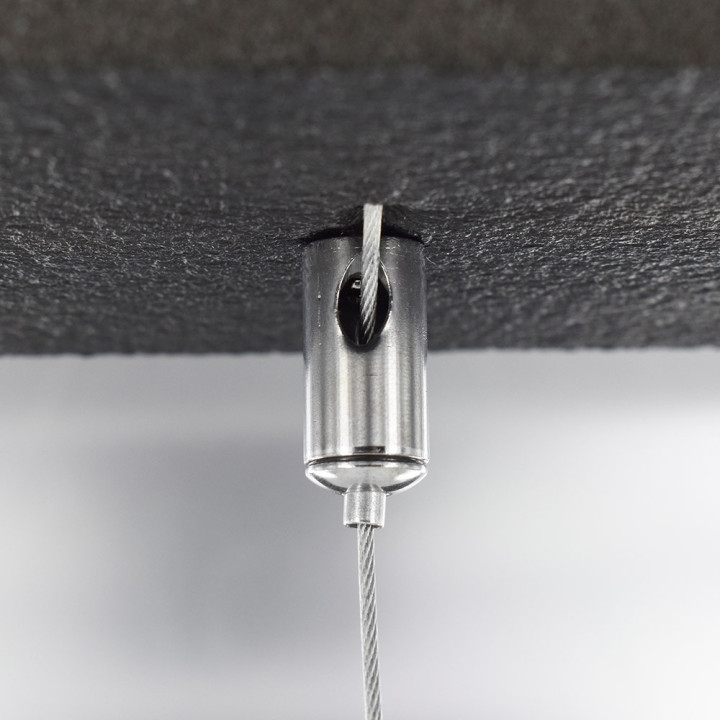 Câbles de suspension métalliques pour panneau acoustique SE50CLOUD - Solutions Elastomères