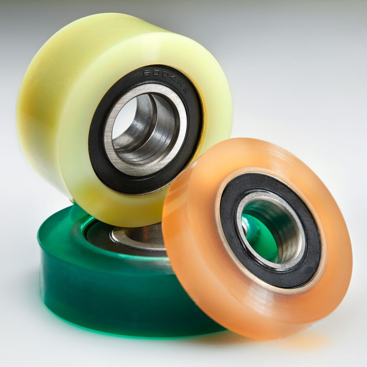 Roulements à Billes Garnis polyurethane polymere caoutchouc pu solution solutions elastomere elastomeres made in France