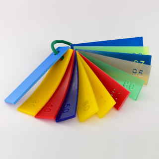 Echantillons echantillon dureté duretes shore a polyurethane polymere caoutchouc polyurethanes pu solutions elastomeres France