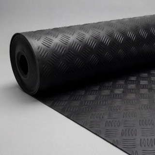BLACK CHECKER CARPET