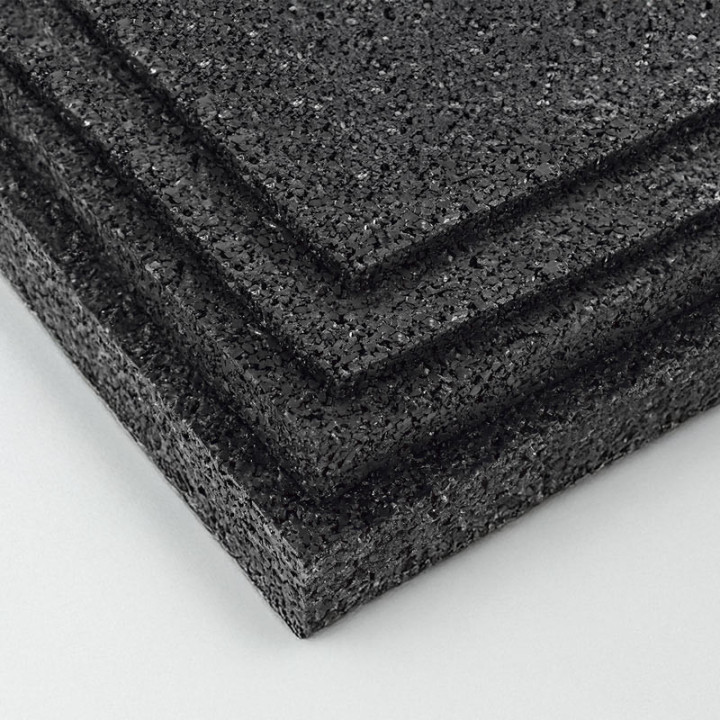 Super-Resiliant anti vibratoire vibrations isolation sols caoutchouc Solutions Elastomères
