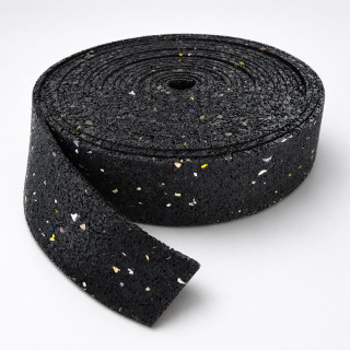 Bande résiliente bandes résilientes Super-Resiliant anti vibratoire vibrations isolation sols caoutchouc Solutions Elastomères
