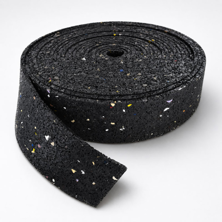 Bande résiliente bandes résilientes Super-Resiliant anti vibratoire vibrations isolation sols caoutchouc Solutions Elastomères
