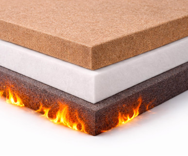 Mousse acoustique avec classement feu